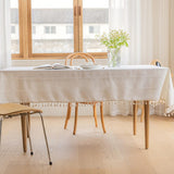 Rectangular Tablecloth Home Dining Table Cover Coffee Table Cloth Waterproof - 140x220cm - 45-Degree Angle