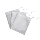 50PCS Empty Tea Filter Bags Drawstring Disposable Herb Spice Soup Pouches - 5x7cm - Front View