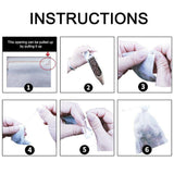50PCS Empty Tea Filter Bags Drawstring Disposable Herb Spice Soup Pouches - 5x7cm