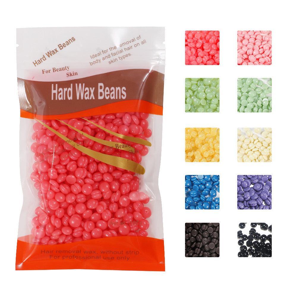 300G Hard Wax Bean No Strip No Pain Hot Film Body Waxing Hair Removal Depilatory - Tea Tree
