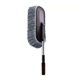 Car Wash Duster Brush Microfiber Telescopic Cleaning Tool for Vehicle Detailing - Front View