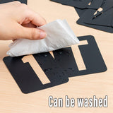 DIY Black Plastic Numerical Letter Symbol Inkjet Template for Wall Furniture - 45-Degree Angle