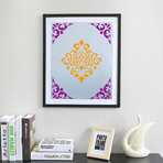 16 Pack Mandala Painting Stencils Drawing Dot Templates For Floor Wall DIY Decor