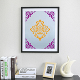 16 Pack Mandala Painting Stencils Drawing Dot Templates For Floor Wall DIY Decor - Side View