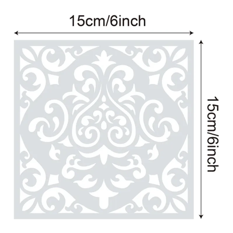 16 Pack Mandala Painting Stencils Drawing Dot Templates For Floor Wall DIY Decor