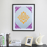 16 Pack Mandala Painting Stencils Drawing Dot Templates For Floor Wall DIY Decor - Side View