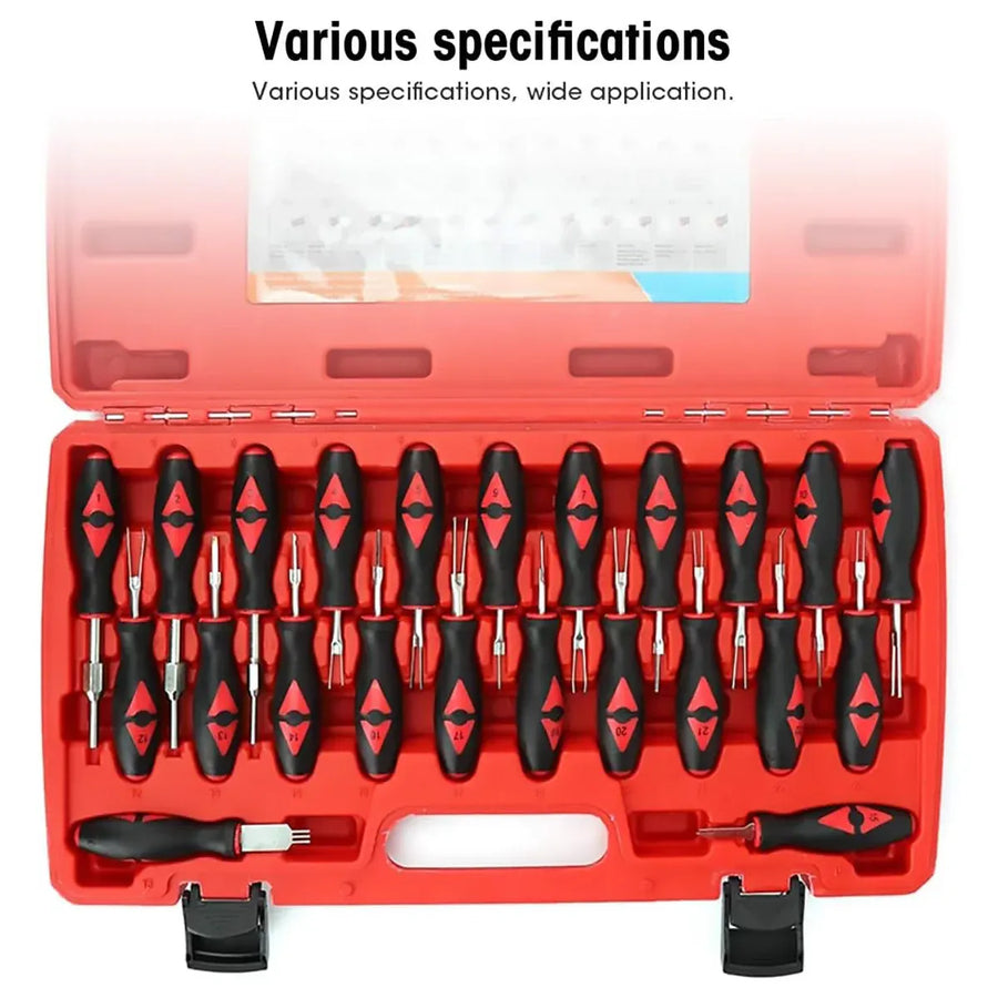 23PCS Wire Terminal Removal Tools Car Electrical Connector Pin Extractor Repair
