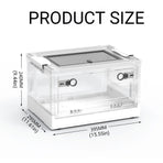 Foldable Hamster Breeding Box Transparent Small Pet Viewing House Indoor Habitat