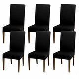 6X Stretch Chair Cover Seat Covers Spandex Washable Banquet Wedding Party Decora - Black