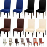 6X Stretch Chair Cover Seat Covers Spandex Washable Banquet Wedding Party Decora - Black - Extra Image