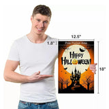 Christmas Halloween Garden Flag House Yard Decorative Double Sided Outdoor - Halloween 2 - Close-Up Angle