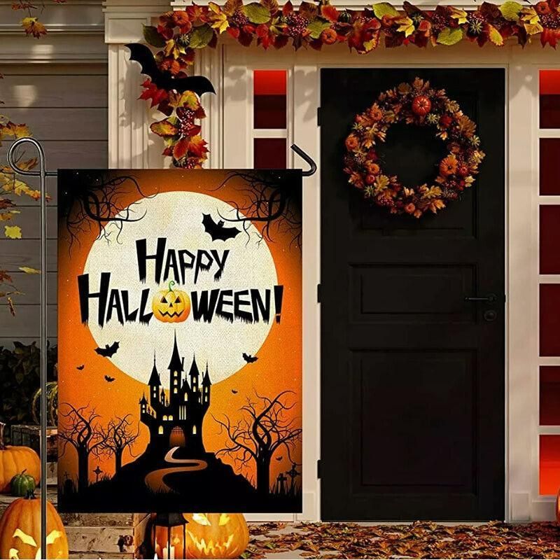 Christmas Halloween Garden Flag House Yard Decorative Double Sided Outdoor - Thanksgiving1
