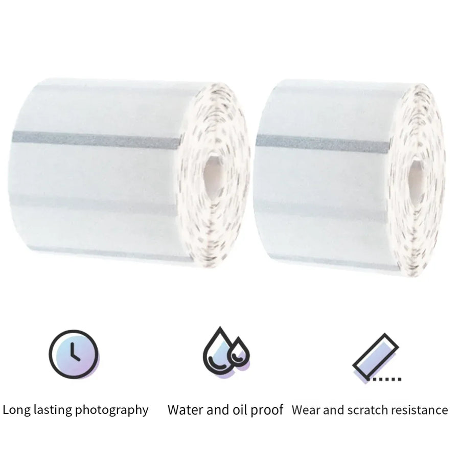 Transparent Thermal Label Printer Paper Roll Self Adhesive 220pcs Per Roll - 40x30cm