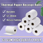 100PCS 57x38mm Thermal Paper Rolls Bulk for Eftpos POS Cash Receipt Printers