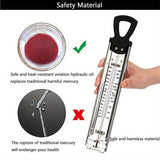 Stainless Steel Food Thermometer Kitchen Bakery Cooking - Close-Up Angle