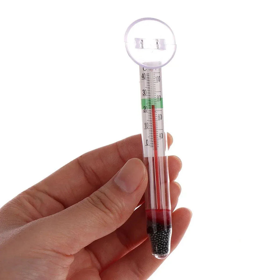 High Temperature Resistant Fish Tank Tortoise Tank Thermometer with Suction Cup