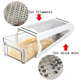 Double Sided Grater Cheese Grater Butter Cutter Kitchen Tool Shredder Slicer - Top-Down View