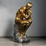 Resin Sculpture Home Decor Ornament Tabletop Figurine Modern Decorative Statue - Close-Up Angle