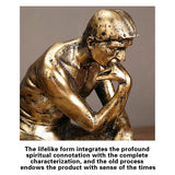 Resin Sculpture Home Decor Ornament Tabletop Figurine Modern Decorative Statue - Extra Image