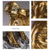 Resin Sculpture Home Decor Ornament Tabletop Figurine Modern Decorative Statue - Top-Down View