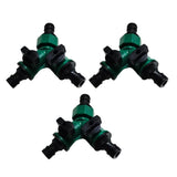 3PCS Versatile 2 Way Garden Hose Splitter Y Shape Water Pipe Connector Diverter - Front View