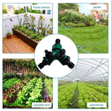 3PCS Versatile 2 Way Garden Hose Splitter Y Shape Water Pipe Connector Diverter - Top-Down View