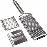 Multi-Purpose Vegetable Slicer Peeler Stainless Steel Grater Shredder Cutter - Front View