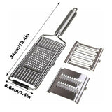 Multi-Purpose Vegetable Slicer Peeler Stainless Steel Grater Shredder Cutter - Side View