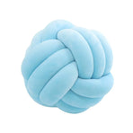 Three-Strand Braided Round Pillow Sofa Cushion Decorative Pillow for Living Room - Azure