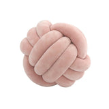 Three-Strand Braided Round Pillow Sofa Cushion Decorative Pillow for Living Room - Pink