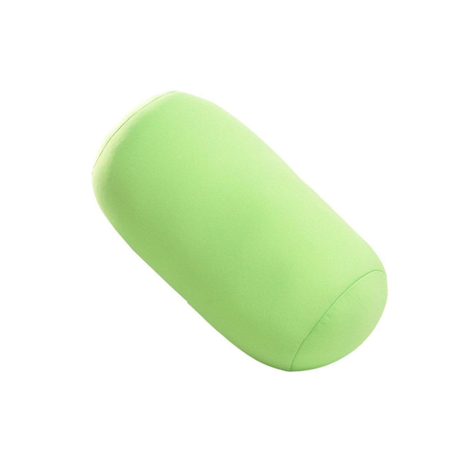 Solid Color Cylindrical Foam Particle Pillow Multi-Functional Neck Waist Support - Purple