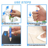 6Colours Tile Repair Pen Styling Wall Gap Grout Refresher Marker Bathroom - Black