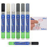 6Colours Tile Repair Pen Styling Wall Gap Grout Refresher Marker Bathroom - Grey - Side View