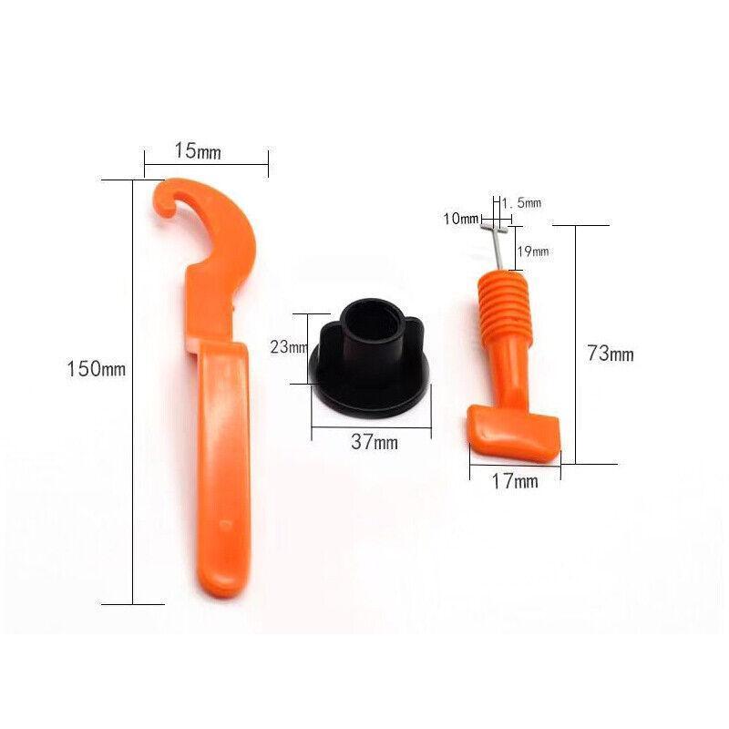 50-200X Tile Leveling System Clips Levelling Spacer Tiling Tool Floor Wallwrench - 50PCS