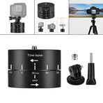 Action Camera 360° Rotating 60/120min Time Lapse Timer Tripod Head Adapter Gopro - 120min