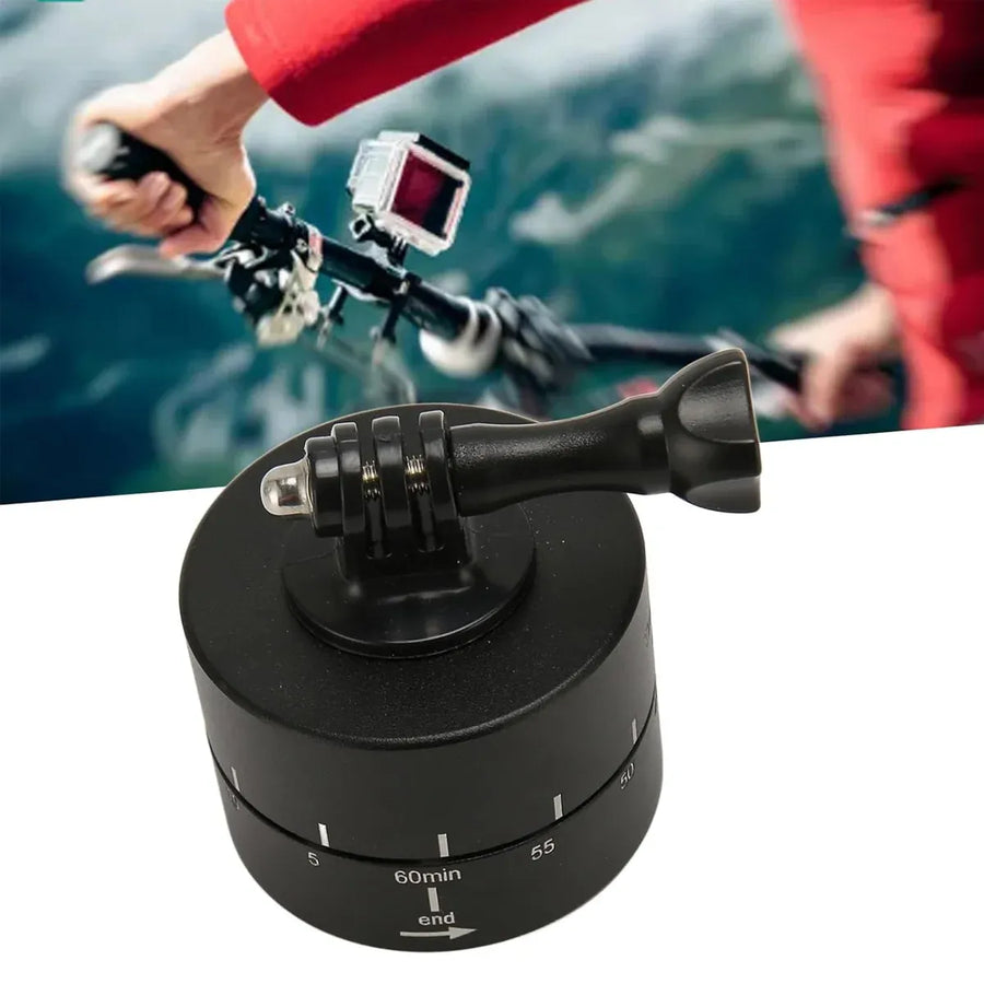 Action Camera 360° Rotating 60/120min Time Lapse Timer Tripod Head Adapter Gopro - 120min