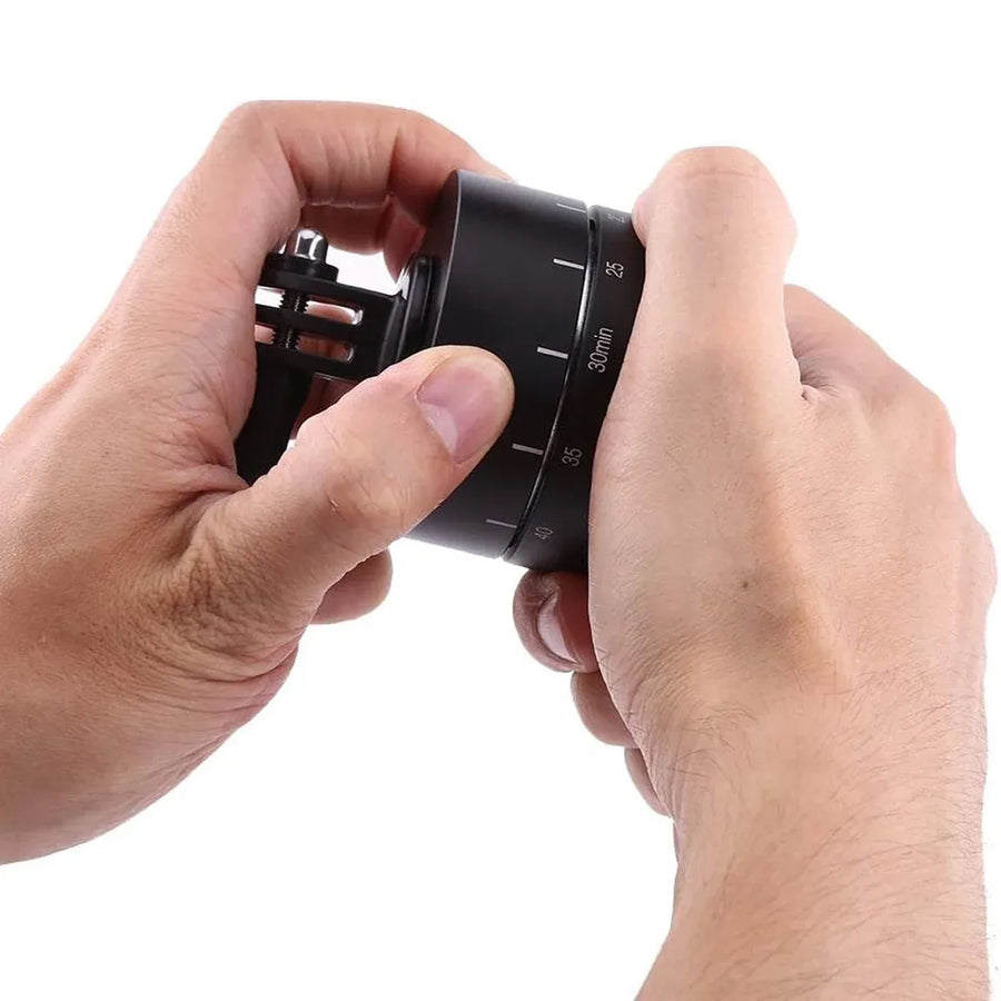Action Camera 360° Rotating 60/120min Time Lapse Timer Tripod Head Adapter Gopro - 120min