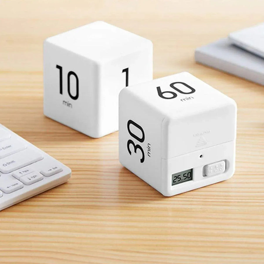 Cubic Timer for Students Time Management Study Exercise Reminder Tool Adjustable - 1-3-5-10