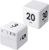 Cubic Timer for Students Time Management Study Exercise Reminder Tool Adjustable - 1-3-5-10 - Front View