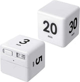 Cubic Timer for Students Time Management Study Exercise Reminder Tool Adjustable - 25-5-45-15 - Side View