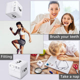 Cubic Timer for Students Time Management Study Exercise Reminder Tool Adjustable - 25-5-45-15 - Rear View