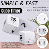 Cubic Timer for Students Time Management Study Exercise Reminder Tool Adjustable - 25-5-45-15