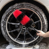 45cm Cleaning Tool Wash Cleaner Tire Rim Scrub Brush Car Vehicle Wheel Hub Brush - 45-Degree Angle