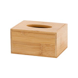 Bamboo Tissue Box Wooden Cover Dispenser Holder Storage Case for Home and Office - Extra Image