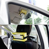 Visor Back Seat Napkin Box Car Tissue Holder Auto Elastic Belt Sun Paper Rack Au - 45-Degree Angle