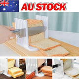 Bread Slicer Cutting Guide for Toast Sandwich with Adjustable Thickness Foldable