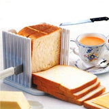 Bread Slicer Cutting Guide for Toast Sandwich with Adjustable Thickness Foldable - Close-Up Angle