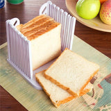 Bread Slicer Cutting Guide for Toast Sandwich with Adjustable Thickness Foldable