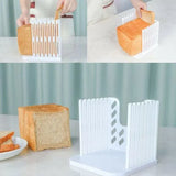 Bread Slicer Cutting Guide for Toast Sandwich with Adjustable Thickness Foldable - Extra Image