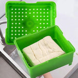 Simple Tofu Press/Marinating Dish, Removes Moisture From Tofu Automatically Au - Extra Image